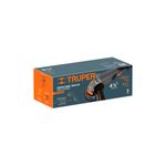 Esmeriladora angular eléctrica industrial Truper de 4-1/2 pulgadas, 1250 W y 110 V, vista de su caja de empaque