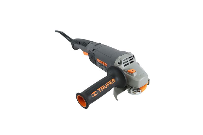 Esmeriladora angular eléctrica industrial Truper de 4-1/2 pulgadas, 1250 W y 110 V, vista lateral derecha