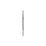 Juego brocas SDS Plus Milwaukee de 2 piezas cincel/pala, vista frontal del cincel metálico sobre fondo blanco