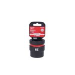 Llave copa de impacto mando 1 pulgada 29 mm Heavy Duty Milwaukee, en su empaque plástico con etiqueta roja y negra