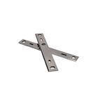 Kit de cuchillas canteadoras Craftsman, dos hojas metálicas rectangulares con perforaciones cruzadas sobre fondo blanco