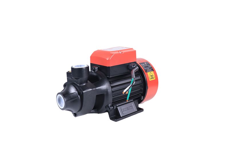 Electrobomba periférica 110/127 V, 60 Hz, 3/4 HP, cobre Ducati, vista lateral con cables eléctricos expuestos