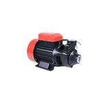 Electrobomba periférica 110/127V 60Hz 3/4HP cobre Ducati, vista lateral con motor negro y carcasas rojas