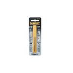 Broca de cobalto DeWALT de 3/32 para metal, en su empaque plástico con cartón amarillo y negro