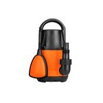 Bomba sumergible para agua limpia Truper de 1/2 HP y 110V, vista frontal en colores naranja y negro con asa superior