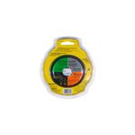 Disco diamante Pretul de 4-1/2 pulgadas segmentado para corte en seco y húmedo, vista posterior del empaque con instrucciones