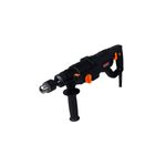 Rotomartillo eléctrico SDS Plus Truper de 3.5 joules y 800W industrial, vista lateral completa en color negro y naranja