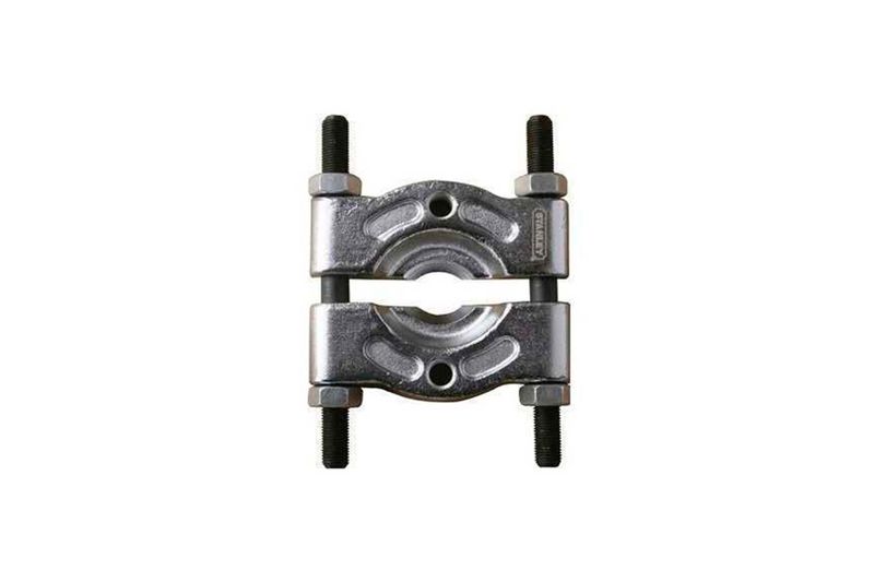 Extractor para balinera 30-50 mm Stanley, vista frontal de la herramienta metálica con tornillos de ajuste