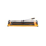 Cortador de azulejo profesional 24" Truper, vista lateral completa del equipo en color naranja y negro
