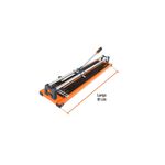 Cortador de azulejo profesional 24 pulgadas Truper, vista diagonal con indicador de largo de 81 cm