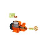 Bomba periférica para agua limpia 110V Truper de 1HP, corte transversal del motor naranja con bobinas de cobre e impulsor