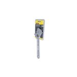 Llave crecen Stanley de 12 pulgadas cromada, herramienta en su empaque blister sobre fondo blanco