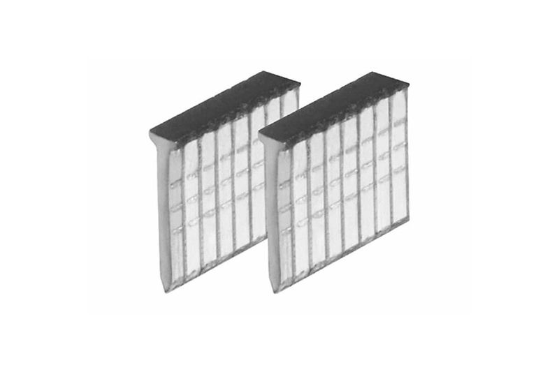 Clavos para clavadora Truper de 3/4 pulgadas, dos tiras de clavos metálicos organizados en bandas