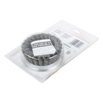 Cepillo circular para esmeriladora DeWalt de 4 pulgadas hilo trenzado cono, en su empaque plástico transparente