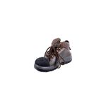 Bota seguridad punta composite Fierce Bumper mod 66099 #39 Rhino, vista lateral en color café con cordones y punta negra