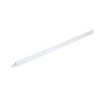 Canaleta blanca Newlink de 3/4 pulg. x 1/2 pulg. con adhesivo, vista en perspectiva longitudinal completa