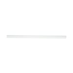 Canaleta blanca ancho-alto 3/4 pulg. x 1/2 pulg. con adhesivo Newlink, vista lateral completa sobre fondo blanco