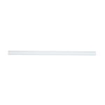 Canaleta blanca Newlink de 3/4 pulgada x 1/2 pulgada con adhesivo, vista lateral completa del perfil alargado