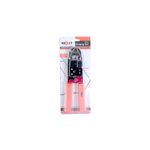Tenaza prensa conector plug RJ-45 11 14 Newlink, en su empaque blíster con mangos rojos y cuerpo metálico