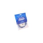 Patch cord Cat5e Newlink de 7 pies azul, empacado en bolsa plástica transparente con etiqueta azul y código de barras