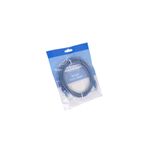 Patch cord Cat5e Newlink de 7 pies azul, empacado en bolsa plástica transparente con encabezado azul
