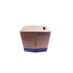 Cable UTP caja Draka gris Cat6 LSZH, vista frontal de la caja de cartón con especificaciones técnicas y logo de la marca