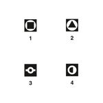 Set llaves para armario de control Phoenix Contact, gráfico con cuatro iconos negros numerados de perfiles de llaves