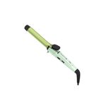 Combo alisadora y ondulador de cabello Remington, primer plano del ondulador en color verde menta y barril dorado