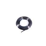 Cable Protoduro TGP Conducen de 4x10 negro, enrollado en círculo y sujeto con cintas plásticas transparentes