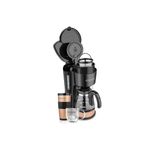 Cafetera con jarra de vidrio 14 onzas 5 tazas Black+Decker, conjunto con taza portátil y jarra pequeña de vidrio