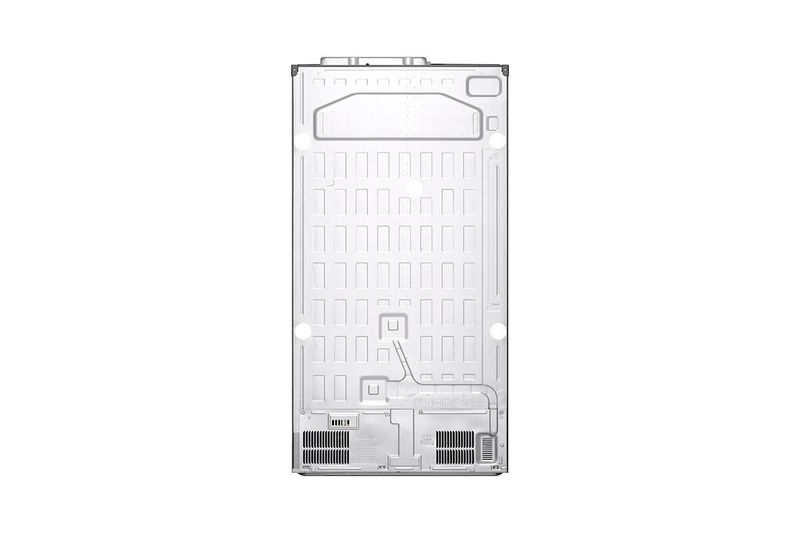 Refrigerador Inverter Instaview Door in Door 812 l Craft Ice LG, vista posterior del equipo mostrando el panel trasero