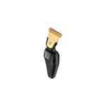Rasuradora T-Series Remington, vista lateral del equipo con cabezal dorado y cuerpo negro