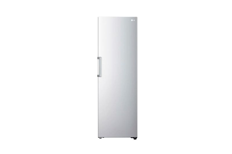 Refrigerador LG Inverter de 14 pies B-Thor acero inoxidable, vista frontal cerrada con manija lateral