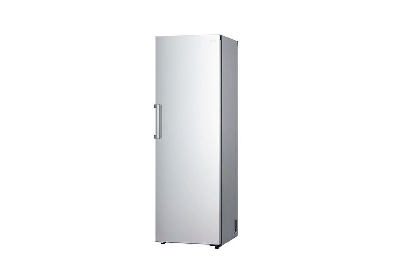 Refrigerador LG Inverter de 14 pies B-Thor acero inoxidable, vista lateral derecha que muestra el perfil del equipo