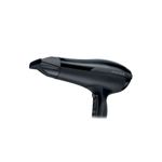 Secadora de cabello Shine Therapy negro Remington, perfil lateral del cuerpo y la boquilla concentradora