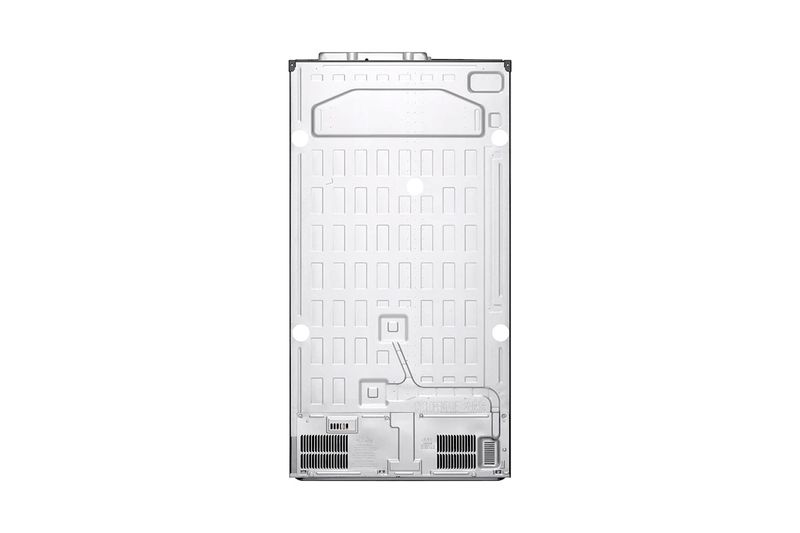 Refrigerador Inverter InstaView Door in Door sin dispensador negra 789 L Silver LG, vista posterior del equipo