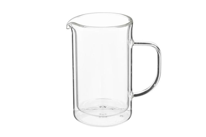 Cafetera francesa 600 ml Secret de Gourmet, jarra de vidrio transparente con asa y pico vertedor