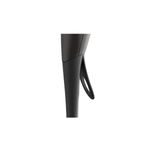 Secadora de cabello Pro Ceramic 2 velocidades Remington, detalle lateral del mango negro con soporte para colgar