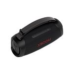 Bocina bluetooth Xboom Go XG8T 60 W LG, vista superior detallando los botones de control y la correa negra