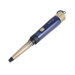 Cepillo de cabello Sapphire Luxe Remington, vista lateral del accesorio rizador en color azul y dorado