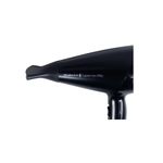 Secadora de cabello Supercare Pro con turmalina Remington, primer plano lateral del cuerpo negro y boquilla concentradora