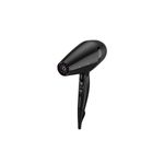 Secadora de cabello Supercare Pro con turmalina Remington, vista lateral del equipo en color negro