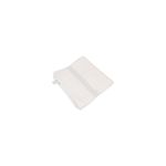 Toalla de baño tejido ladrillo blanco 27x50 Safdie, doblada mostrando el relieve del tejido y los bordes