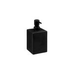 Organizador accesorios para baño Five Simply Smart 5five, dispensador de jabón líquido negro en vista diagonal