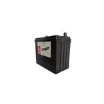 Batería Energizer EN-51R-500, CCA 500 AMP, vista lateral en ángulo que muestra el cuerpo plástico negro y etiqueta