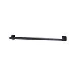 Toallero de barra 24 pulgadas negro mate Venturi Pfister, vista frontal del accesorio sobre fondo blanco