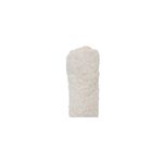 Alfombra de baño surtida Koopman de 60 x 90 cm, enrollada en color blanco con textura de fibras largas