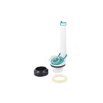 Válvula de descarga/salida 13 l Olympus Incesa Standard, kit despiezado con tubo blanco, empaques y piezas color turquesa