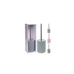 Isopo para baño con base surtido Koopman, set de tres colores gris, verde y rosa con sus respectivos empaques
