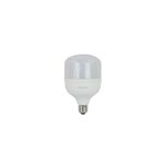 Bombilla LED TForce 25-30 W E27 6500 K A35 Philips, vista frontal del foco con difusor blanco y base metálica